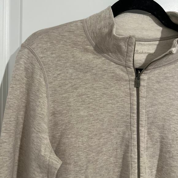 Tommy Bahama Long Sleeve 1/2 Zip Mock Neck Pullover Sweater Off-White Mens Small - Picture 2 of 5